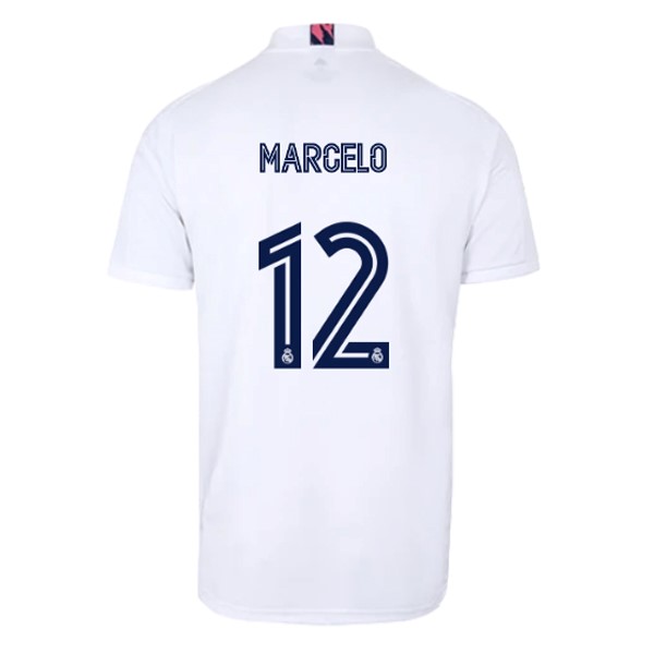 Camiseta Real Madrid Primera equipo NO.12 Marcelo 2020-2021 Blanco